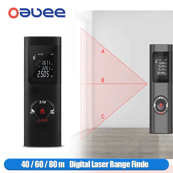 40/60/80m Portable Mini Telemetre Laser Rangefinder