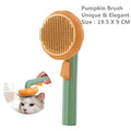 Pumpkin Pet Brush, Self Cleaning Slicker Brush